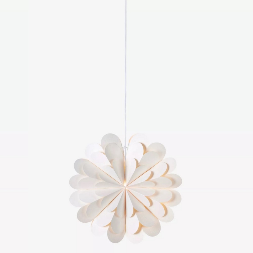 Markslöjd 705944 - Vánoční dekorace MARAVILLA 1xE14/25W/230V pr. 45 cm bílá