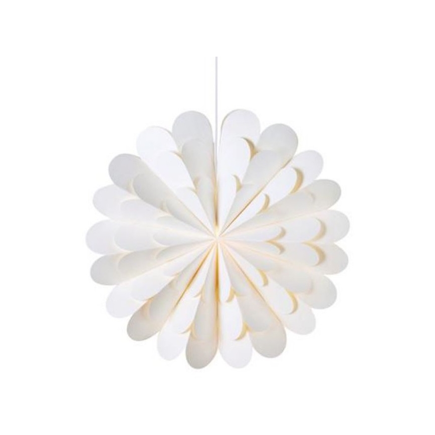 Markslöjd 705945 - Vánoční dekorace MARAVILLA 1xE14/25W/230V pr. 60 cm bílá