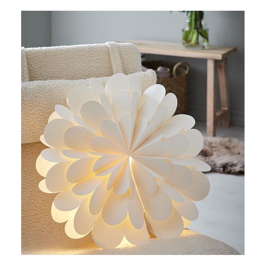 Markslöjd 705945 - Vánoční dekorace MARAVILLA 1xE14/25W/230V pr. 60 cm bílá