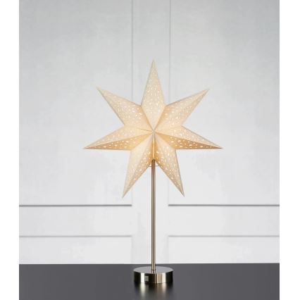 Markslöjd 706053 - LED Vánoční dekorace MATHILDA LED/0,2W/3xAA 68 cm béžová/matný chrom