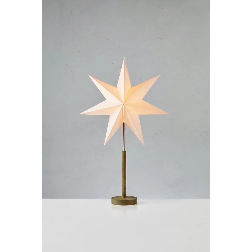 Markslöjd 706214 - Vánoční dekorace SPERANZA 1xE14/6W/230V pr. 45 cm borovice/krémová