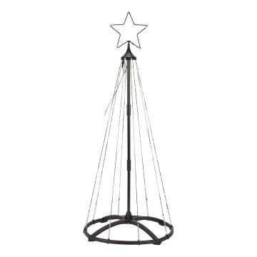 Markslöjd 706328 - LED Venkovní vánoční dekorace ABETO 90xLED/2,7W/230V 1,2m IP44 černá