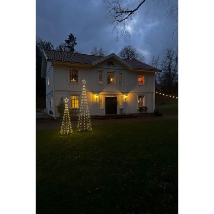 Markslöjd 706330 - LED Venkovní vánoční dekorace ABETO 380xLED/3,6W/230V 3m IP44 černá
