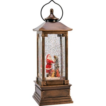 Markslöjd 706445 - LED Vánoční dekorace NOEL LED/0,5W/3xAA lucerna bronz