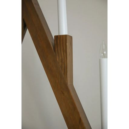 Markslöjd 706471 - Vánoční svícen BJURFORS 5xE10/3W/230V borovice/hnědá