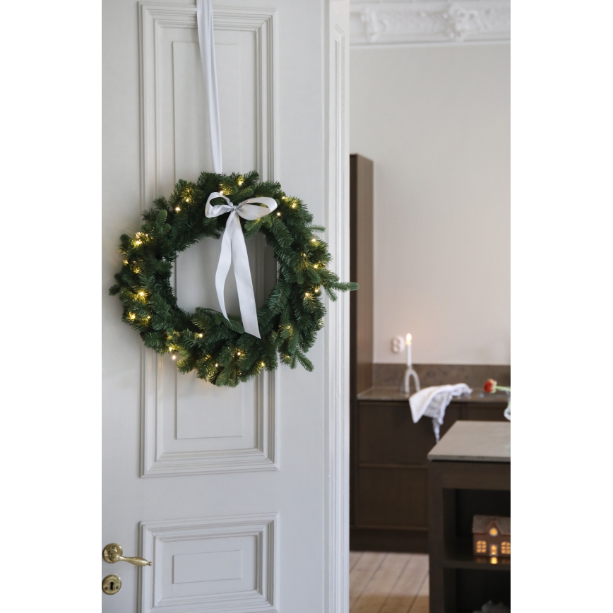 Markslöjd 706541 - LED Venkovní vánoční věnec VINTRA LED/3W/3xAA pr. 60 cm IP44 teplá bílá