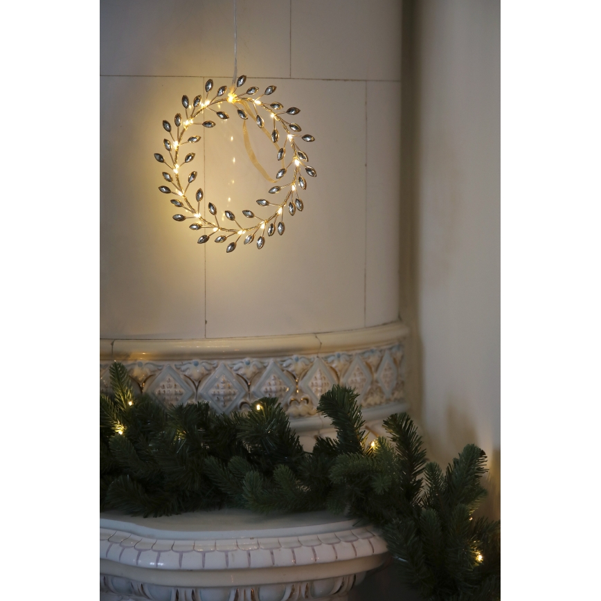 Markslöjd 706558 - LED Vánoční dekorace ARIA LED/3,12W/2xAA zlatá