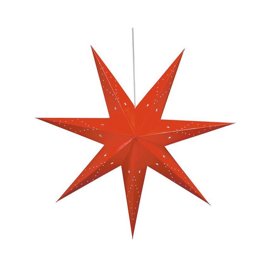 Markslöjd 8101,130 - Vánoční dekorace SATURNUS 1xE14/25W/230V pr. 75 cm červená