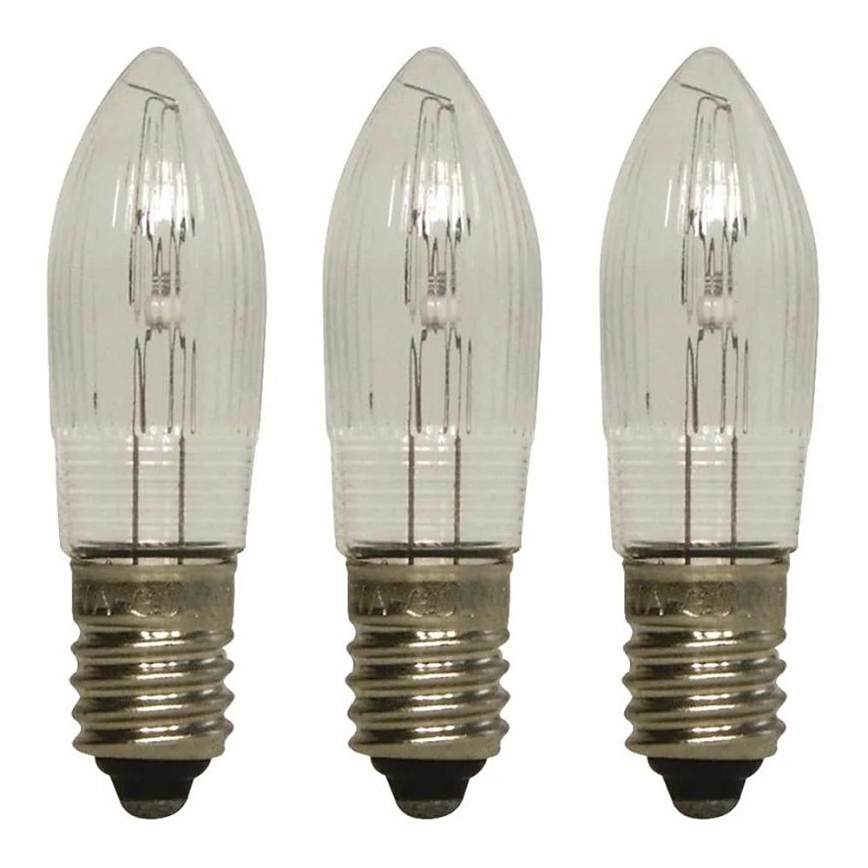 Markslöjd 8264 - SADA 3x Průmyslová vánoční žárovka TOPPLAMPA E10/3W/55V