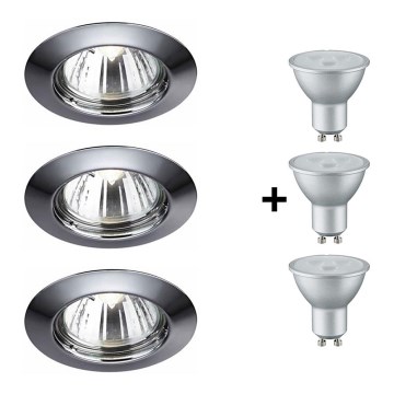 Massive 59393/11/10 - SADA 3x LED koupelnové podhledové svítidlo ALPHA 3xGU10/3,5W + 3xGU10/50W Massive 59393/11/10 - SADA 3x LED koupelnové podhledové svítidlo ALPHA 3xGU10/3,5W + 3xGU10/50W
