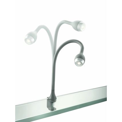 Philips Massive 66705/87/10 - LED Nástěnná stolní lampička JARNO 1xLED/2,5W metalicky šedá