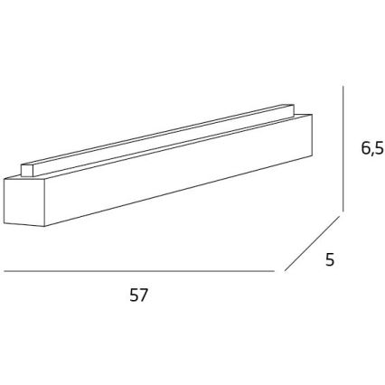 MAXLIGHT C0124 - LED Stropní svítidlo LINEAR LED/18W/230V 57 cm bílá