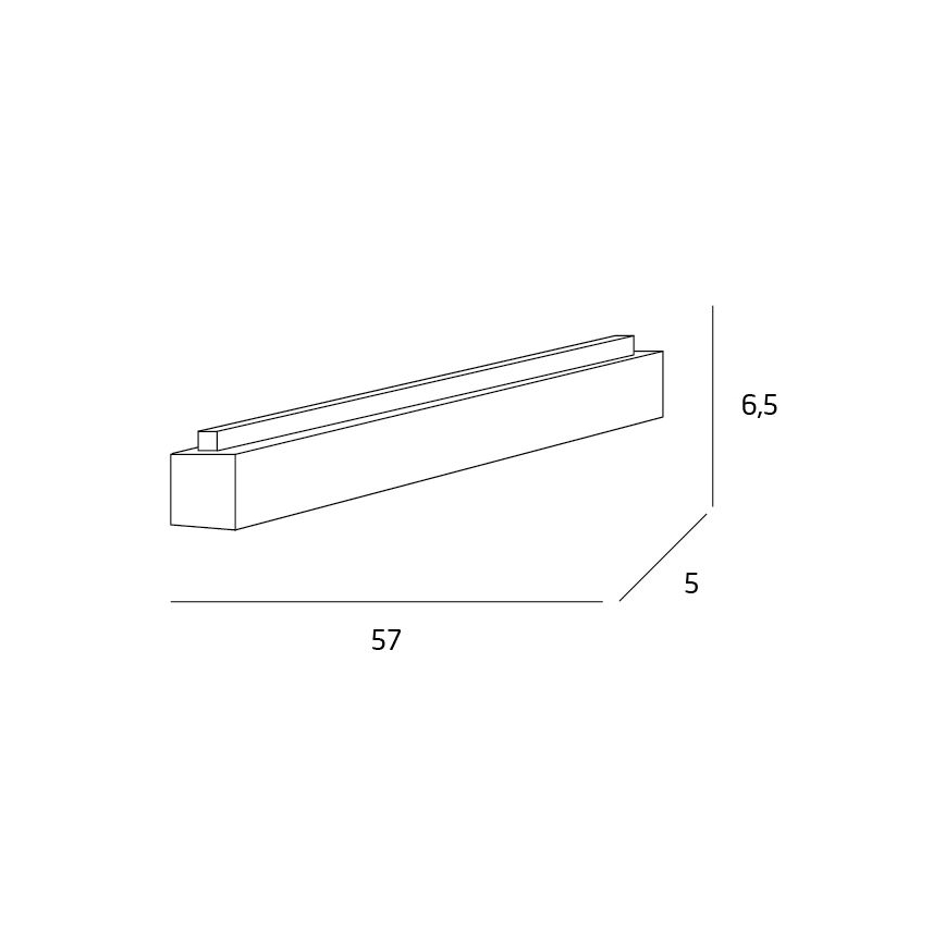 MAXLIGHT C0124D - LED Stmívatelné stropní svítidlo LINEAR LED/18W/230V 57 cm bílá