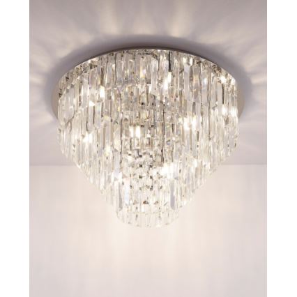 MAXLIGHT C0137 - Stropní svítidlo MONACO 15xG9/40W/230V pr. 60 cm lesklý chrom