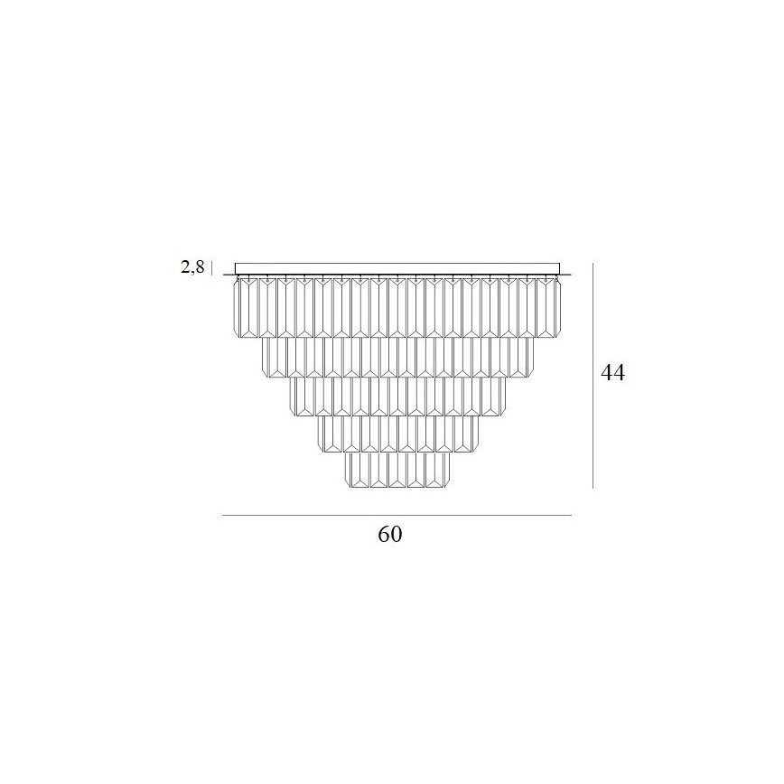 MAXLIGHT C0206 - Stropní svítidlo MONACO 15xG9/40W/230V pr. 60 cm zlatá