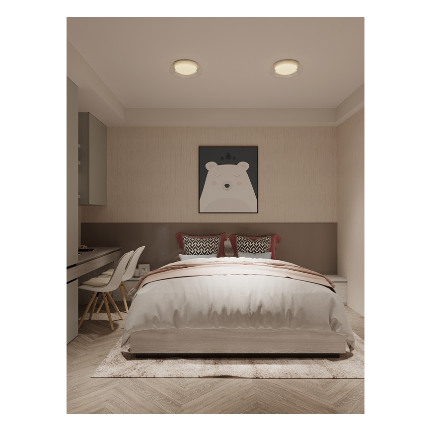 MAXLIGHT C0233 - LED Stropní svítidlo DUO LED/10W/230V pr. 34 cm bílá
