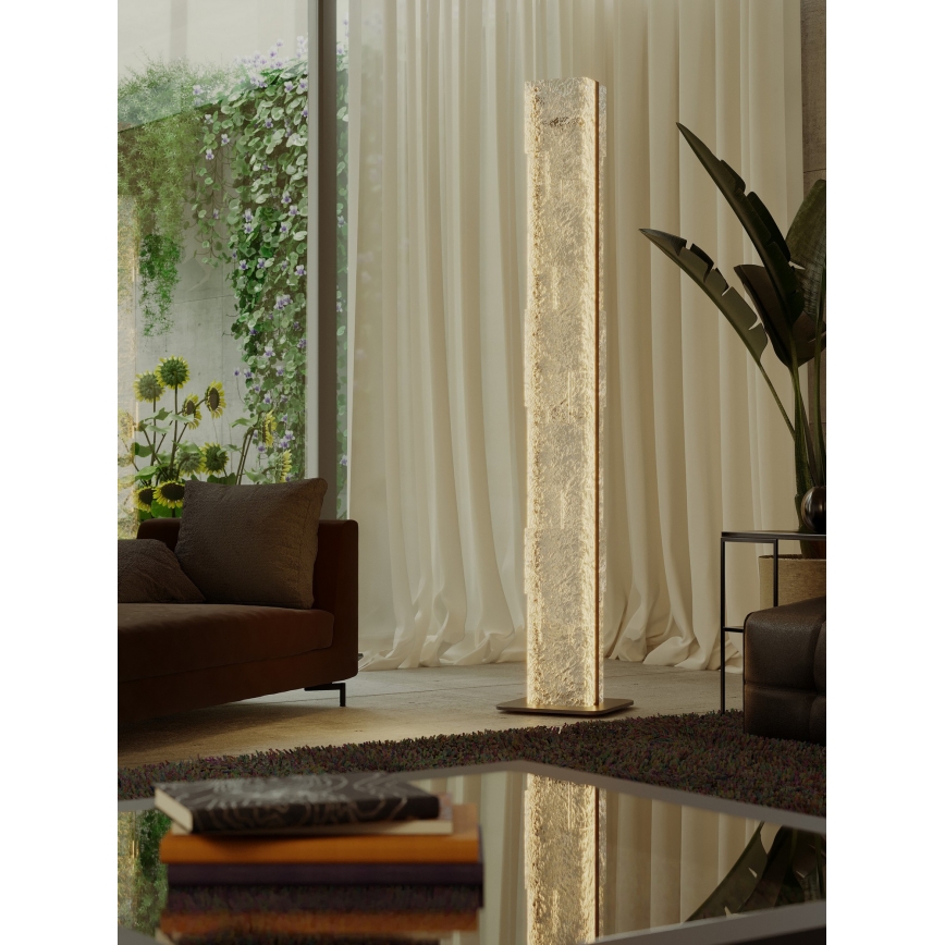 MAXLIGHT F0063 - LED Stojací lampa EVEREST LED/105W/230V 152 cm hnědá