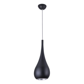 MAXLIGHT P0233 - Lustr na lanku DROP 1xE27/40W/230V pr. 20 cm černá
