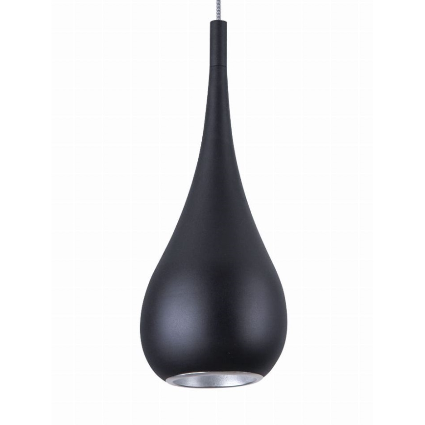 MAXLIGHT P0233 - Lustr na lanku DROP 1xE27/40W/230V pr. 20 cm černá