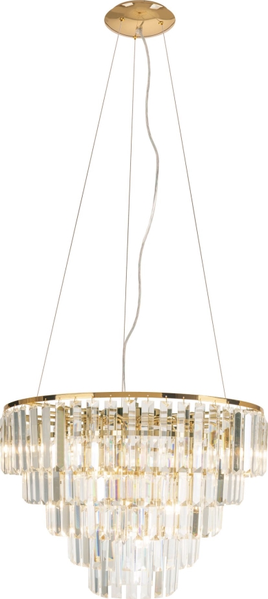 MAXLIGHT P0424 - Lustr na lanku MONACO 15xG9/40W/230V pr. 60 cm zlatá