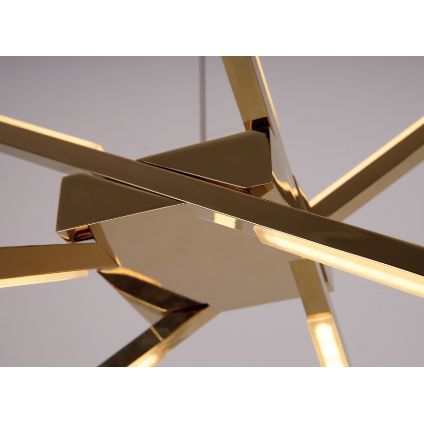 MAXLIGHT P0457 - LED Lustr na lanku SPIDER LED/33W/230V zlatá