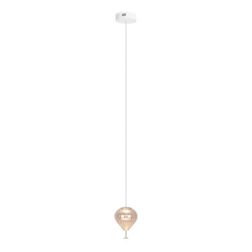 MAXLIGHT P0575 - LED Lustr na lanku PALLONCINI 2xLED/3W/230V pr. 12 cm béžová