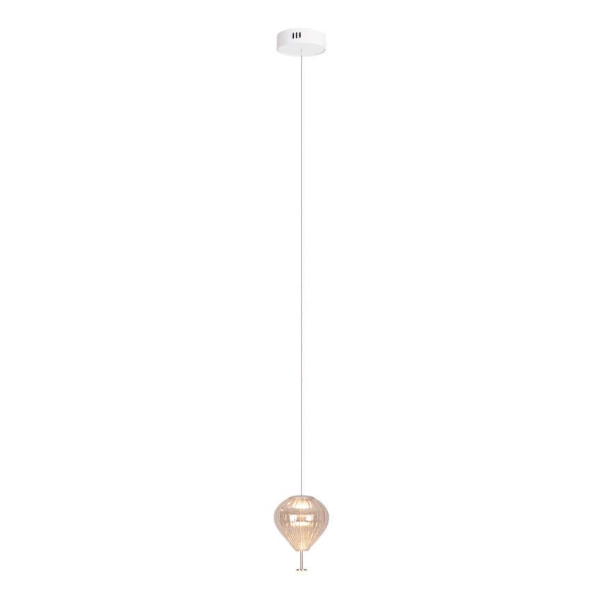 MAXLIGHT P0575 - LED Lustr na lanku PALLONCINI 2xLED/3W/230V pr. 12 cm béžová