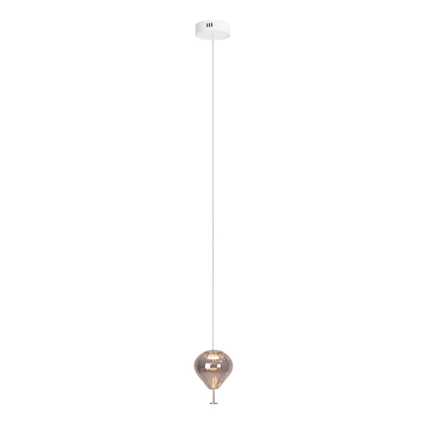 MAXLIGHT P0576 - LED Lustr na lanku PALLONCINI 2xLED/3W/230V pr. 12 cm kouřová