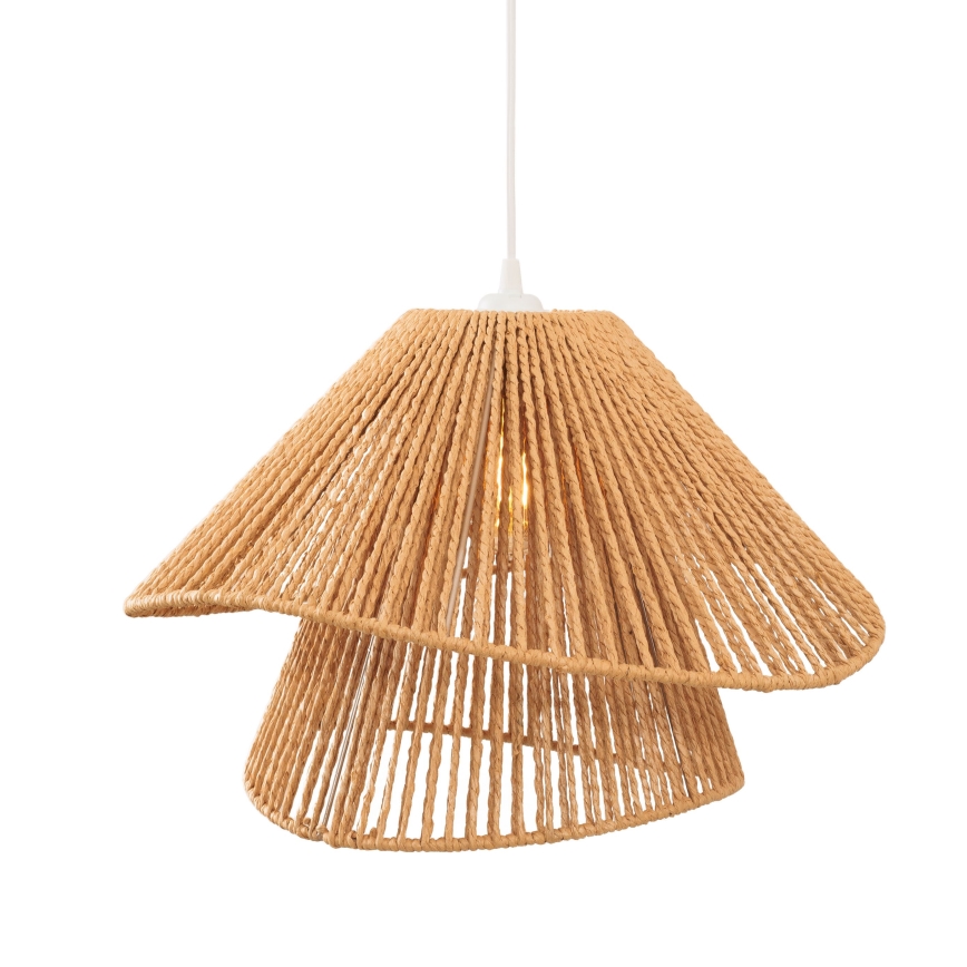 MAXLIGHT P0578 - Lustr na lanku AMALFI 1xE27/15W/230V pr. 45 cm béžová