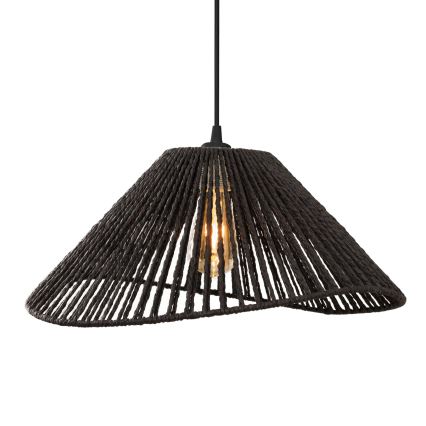 MAXLIGHT P0579 - Lustr na lanku AMALFI 1xE27/15W/230V pr. 45 cm černá