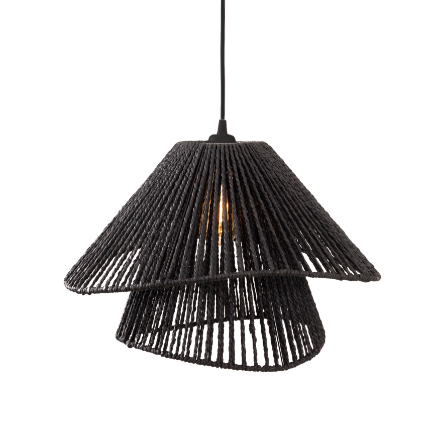 MAXLIGHT P0580 - Lustr na lanku AMALFI 1xE27/15W/230V pr. 45 cm černá