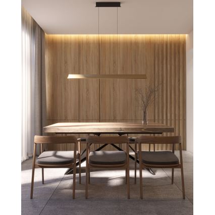 MAXLIGHT P0594 - LED Stmívatelný lustr na lanku JO-JO LED/38W/230V 2700/4500/5500K mosaz