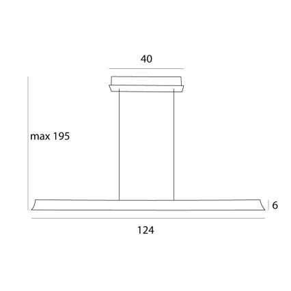 MAXLIGHT P0595 - LED Stmívatelný lustr na lanku JO-JO LED/38W/230V 2700/4500/5500K antracit