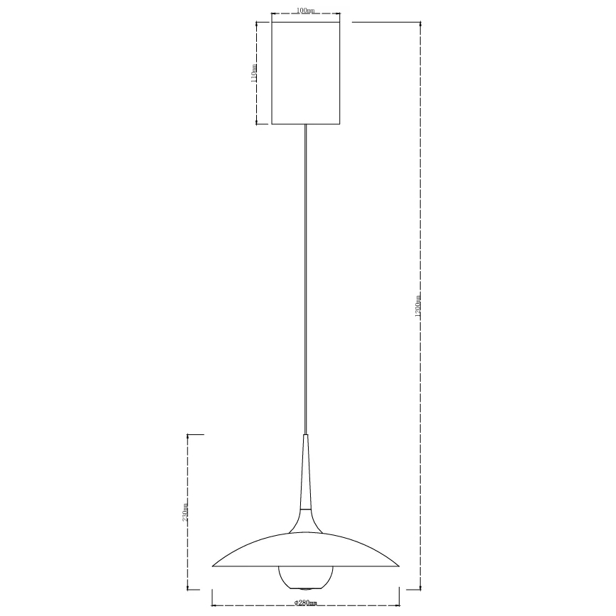 MAXLIGHT P0675 - LED Lustr na lanku MANUKA LED/12W/230V pr. 28 cm zlatá/modrá