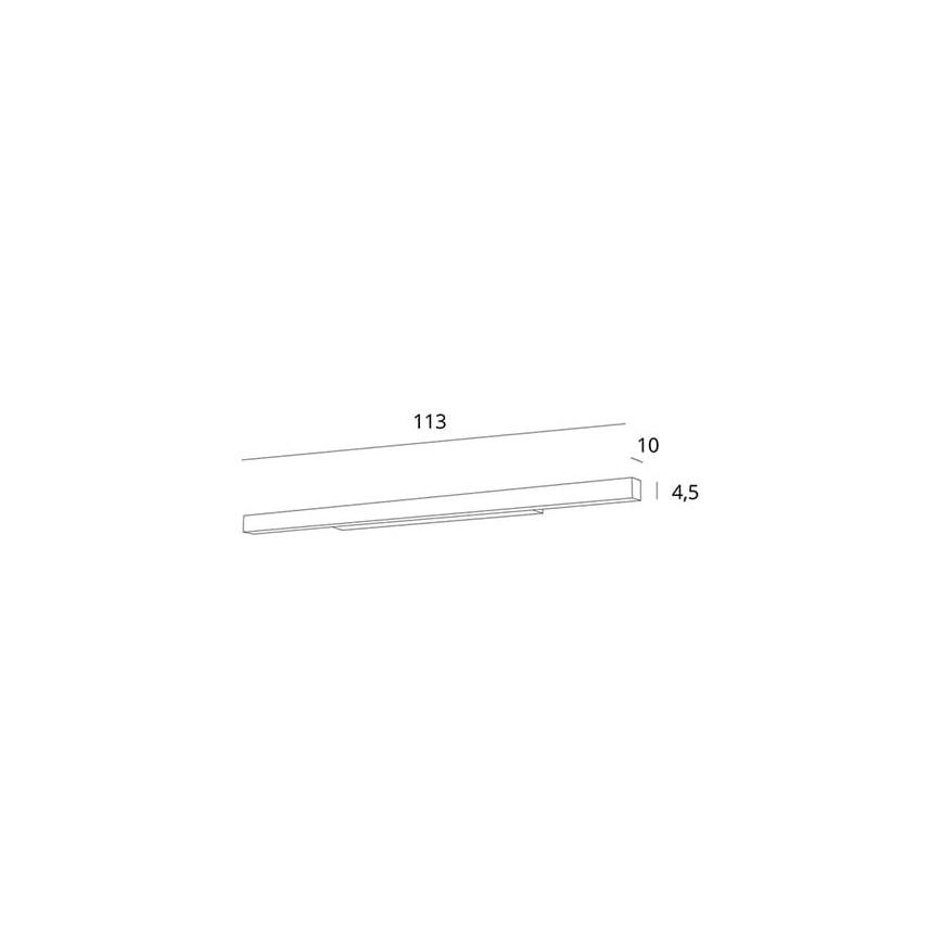 MAXLIGHT W0265 - LED Stmívatelné koupelnové osvětlení zrcadla LINEAR LED/36W/230V 113,5 cm IP44 bílá