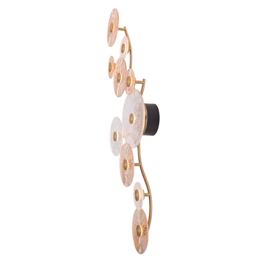 MAXLIGHT W0354 - LED Nástěnné svítidlo ALLURE 10xLED/4,3W/230V zlatá
