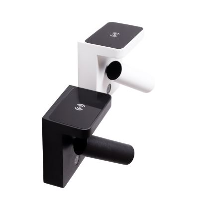 MAXLIGHT W0374 - LED Nástěnné bodové svítidlo s bezdrátovým nabíjením LOFER LED/7W/230V černá