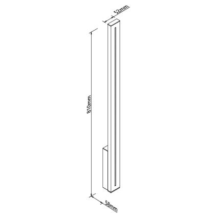 MAXLIGHT W0460 - LED Venkovní nástěnné svítidlo MOENA LED/15W/230V CRI 93 IP65 černá