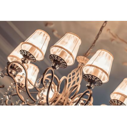 Maytoni ARM247-10-G - Lustr na řetězu GRACE 10xE14/40W/230V