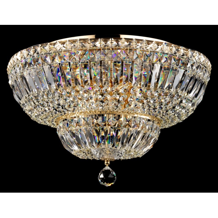 Maytoni DIA100-CL-12-G - Stropní svítidlo BASFOR 12xE14/60W/230V zlatá