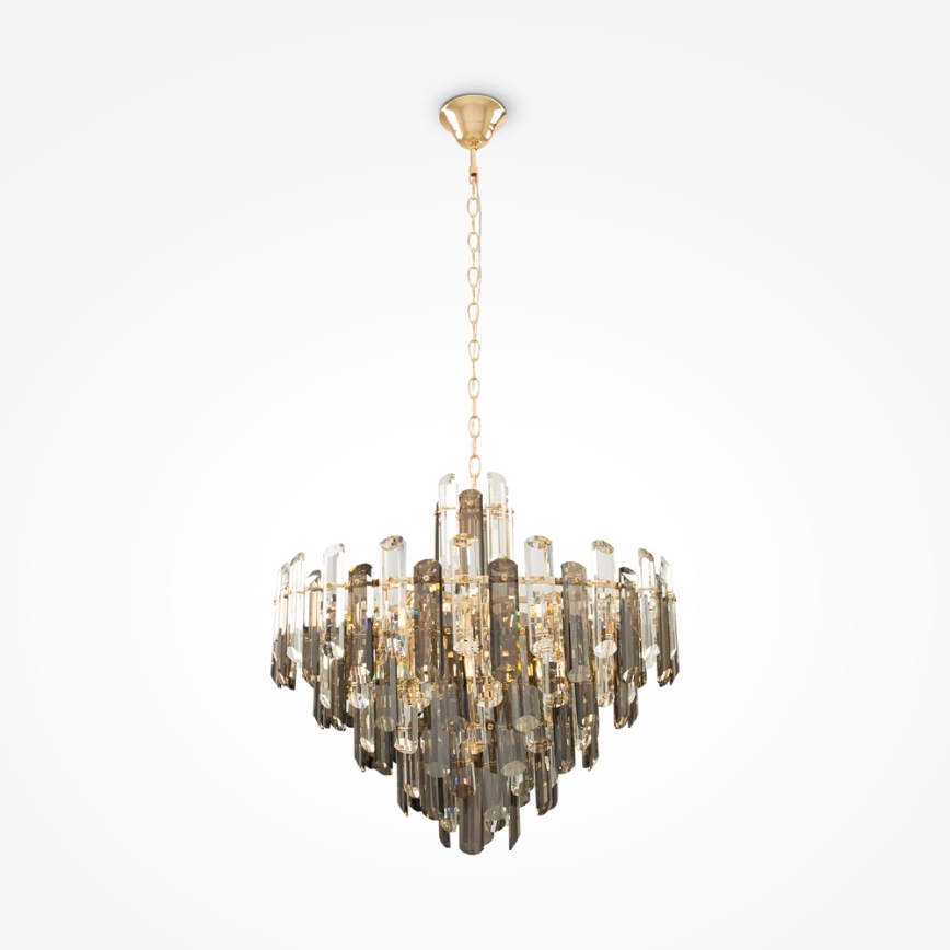 Maytoni DIA200PL-08G - Lustr na řetězu FLARE 8xE14/40W/230V