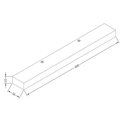 Maytoni MIR011WL-L9B4K - LED Nástěnné svítidlo ORION LED/9W/230V černá
