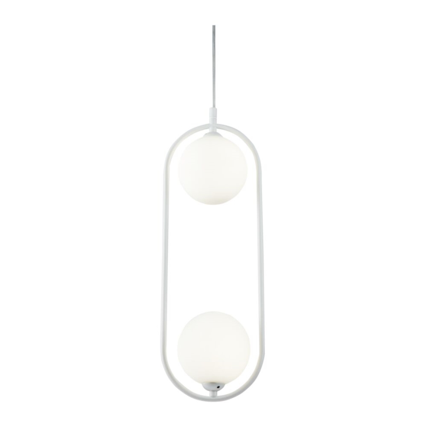 Maytoni MOD013PL-02W - Lustr na lanku RING 2xG9/25W/230V bílá
