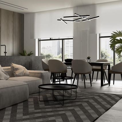 Maytoni MOD016PL-L75B - LED Lustr na lanku LINE LED/79W/230V černá