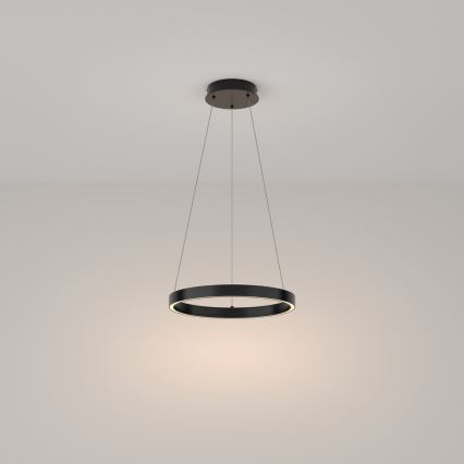 Maytoni MOD058PL-L22B3K - LED Lustr na lanku RIM LED/25W/230V 3000K pr. 40 cm černá