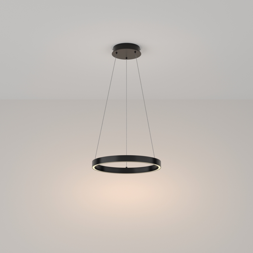 Maytoni MOD058PL-L22B3K - LED Lustr na lanku RIM LED/25W/230V 3000K pr. 40 cm černá