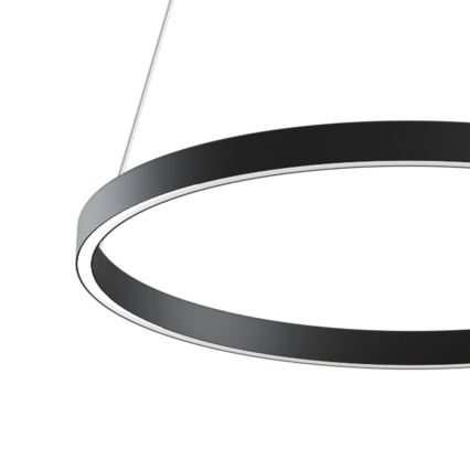 Maytoni MOD058PL-L22B3K - LED Lustr na lanku RIM LED/25W/230V 3000K pr. 40 cm černá
