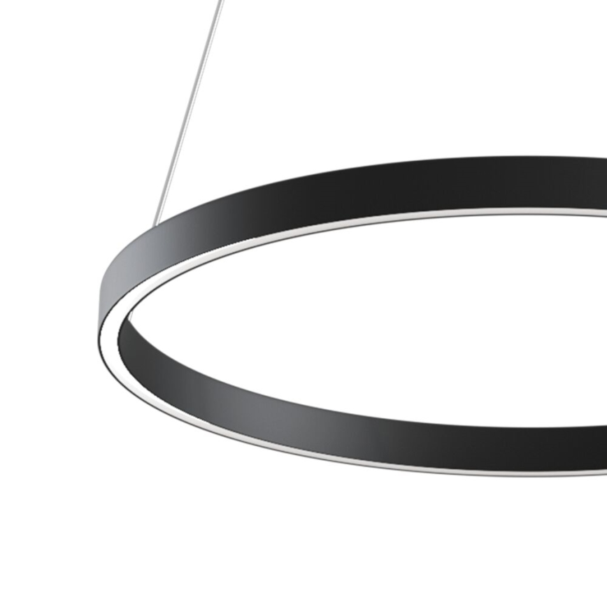 Maytoni MOD058PL-L22B3K - LED Lustr na lanku RIM LED/25W/230V 3000K pr. 40 cm černá
