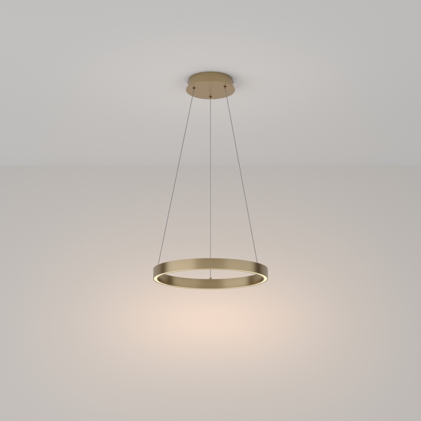 Maytoni MOD058PL-L22BS3K - LED Lustr na lanku RIM LED/25W/230V 3000K pr. 40 cm zlatá