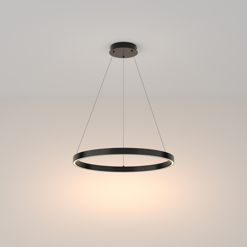 Maytoni MOD058PL-L32B3K - LED Lustr na lanku RIM LED/37W/230V 3000K pr. 60 cm černá